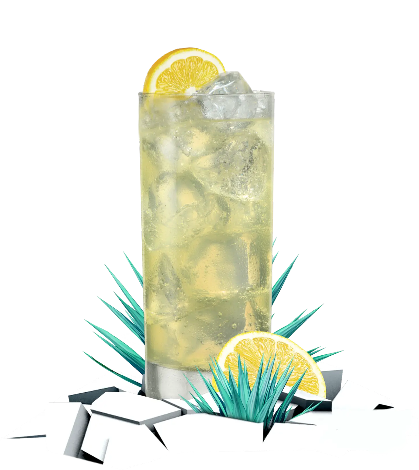 tall glass of jose cuervo and lemon