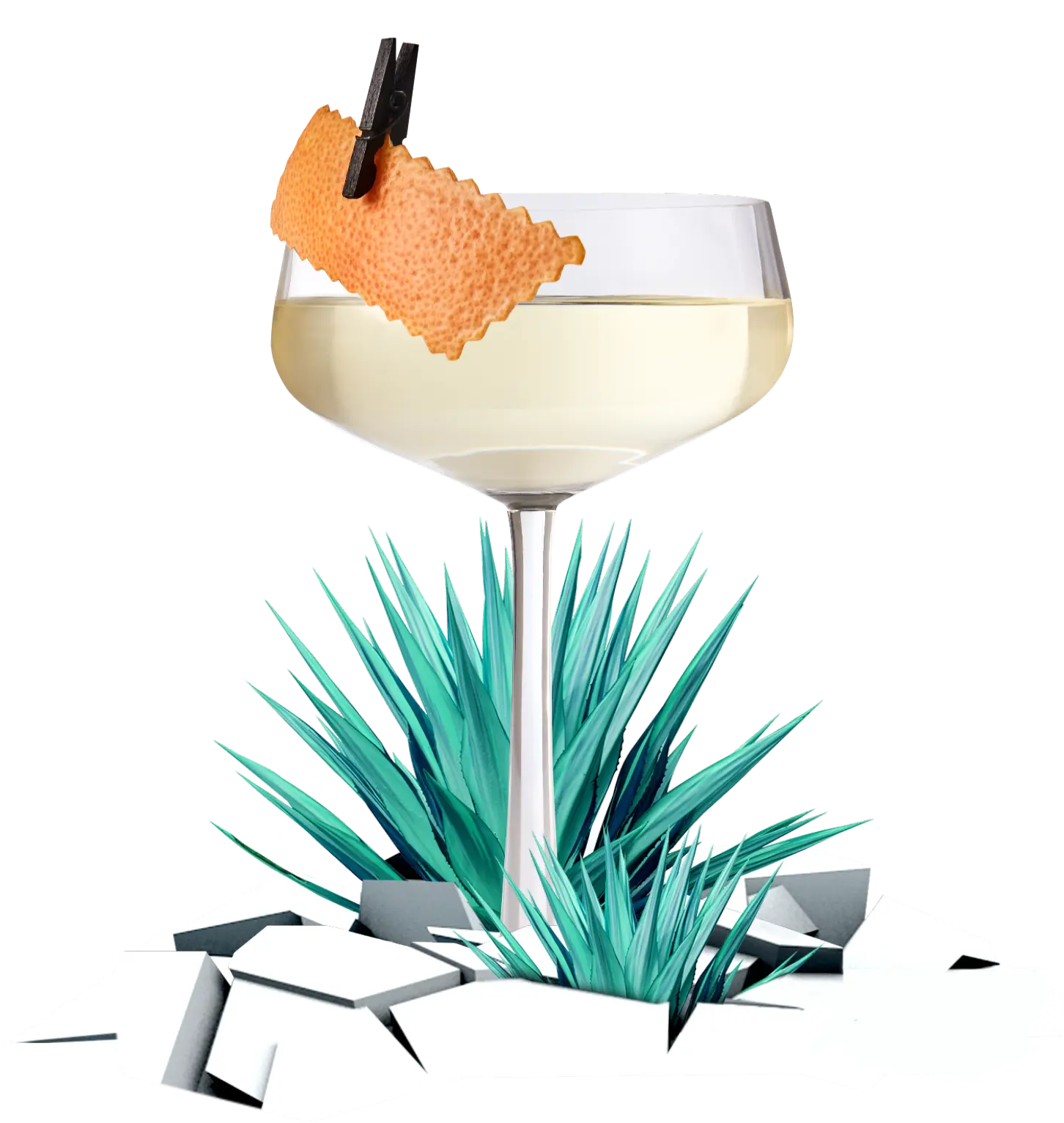 martini glass of margarita