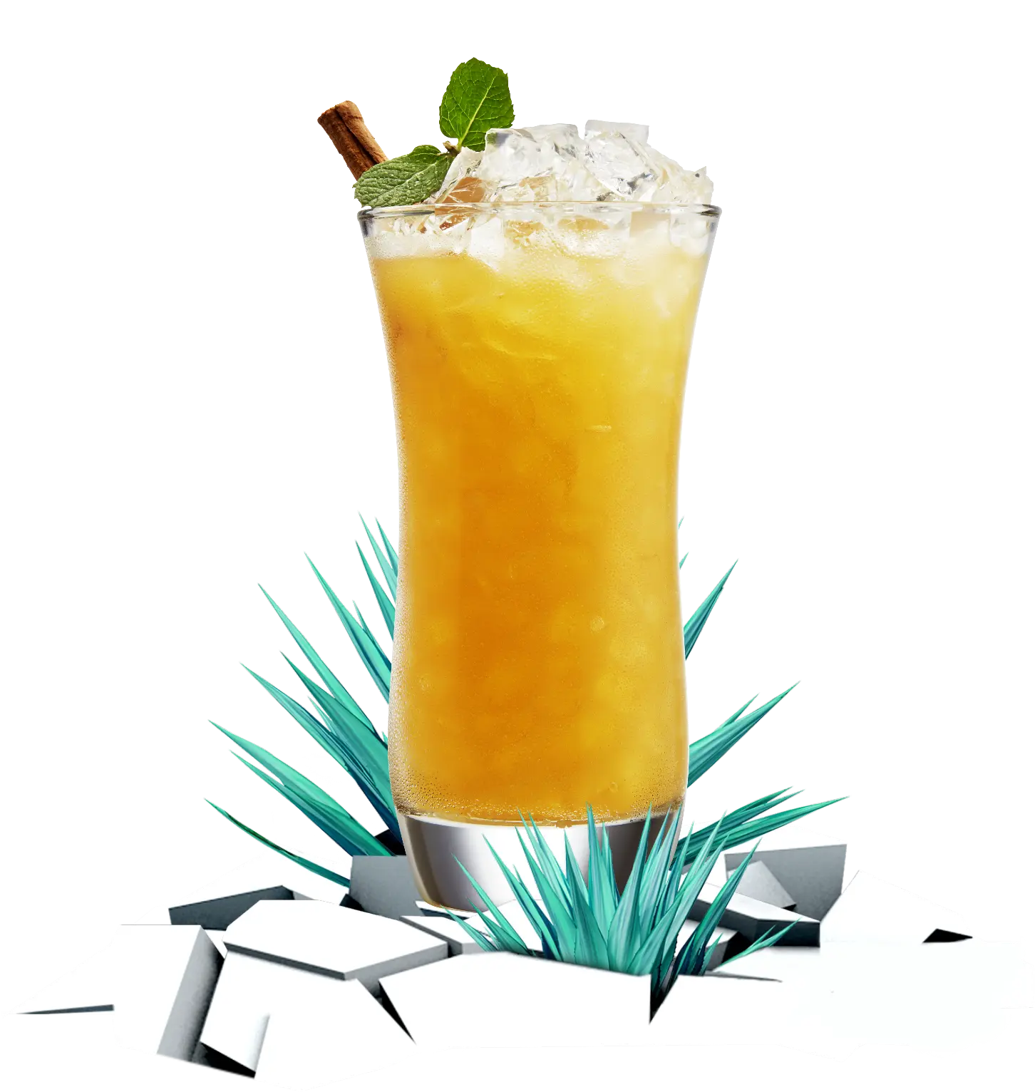tall glass of three guarantees cocktail